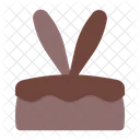 케이크 부활절 토끼 아이콘