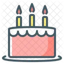 Cake Festive Birthday Icon