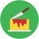 Cake With Knife Icon