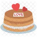 Cake Hearts Dessert Icon