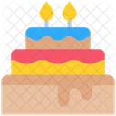 Christmas Cake Birthday Icon