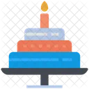 Happy New Year Cake Icon