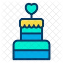 Cake Heart Love Icon