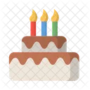 Birthday Cake Candle Celebration Icon