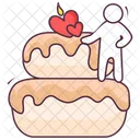 Cake Valentine Cake Pastry Icon