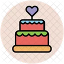 Cake With Heart Icon
