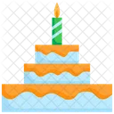 Cake Sweet Birthday Icon