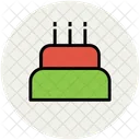 Cake With Hearts Icon