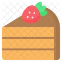 Cake Strawberry Chocolate Icon
