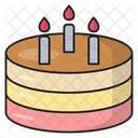 Cake Candles Party Icon