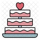 Cake Love Wedding Icon