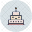 Cake New Year Icon