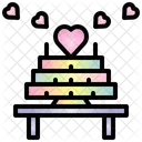 Cake Valentine Heart Icon