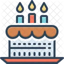Cake Birthday Cake Commemoration Icon