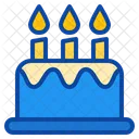 Cake Birthday Candle Party Dessert Icon