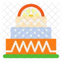 Cake Orange Bakery Icon