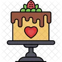 Cake New Year Celebration Icon