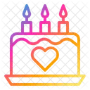 Cake Heart Love Icon