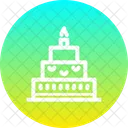 Cake New Year Icon