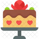 Valentines Day Cake Cake Dessert Icon
