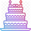 Cake Wedding Heart Icon
