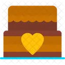 Cake Engagement Heart Icon