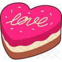 Cake Heart Love  Icon