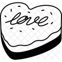 Cake Heart Love Love Valentine Icon