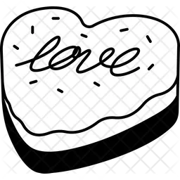 Cake Heart Love  Icon