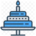 Happy New Year Cake Icon