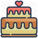 Cake Heart Bakery Icon