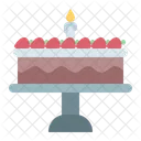 Cake Brownies Birthday Icon