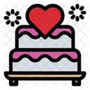 Cake Love Love Dessert Icon