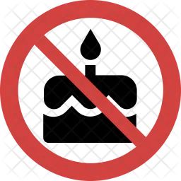 Cake not allowed  Icon