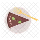 Cake Plate Chocolate Icône