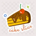 Cake Slice Chocolate Cake Cake Pastry Icon