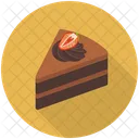 Cake Slice Cake Piece Chocolate Fudge Icon
