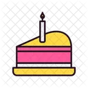 Cake Slice Party Birthday Icon