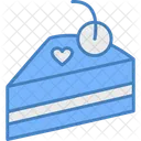 Cake slice cake slice sweet food bakery pastry birthday piece pie  Icon