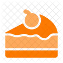 Cake slice cherry  Icon