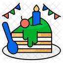 Cake Slice Cake Pieces Sweets Icon