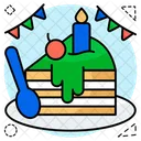 Cake Slice Cake Pieces Sweets Icon