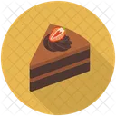 Cake Slice Cake Piece Chocolate Fudge Icon