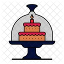 Cake Covered Cake Plate Icon