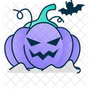 Calabaza Halloween Calavera Icono