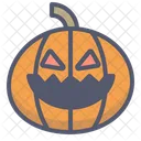 Calabaza Halloween Terror Icono