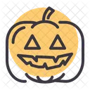 Calabaza Halloween Linterna Icono