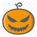 Calabaza Mal Decoracion Icono