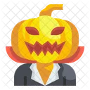 Calabaza Halloween Terror Icono