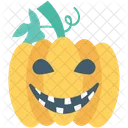 Calabaza Halloween Terrible Icono